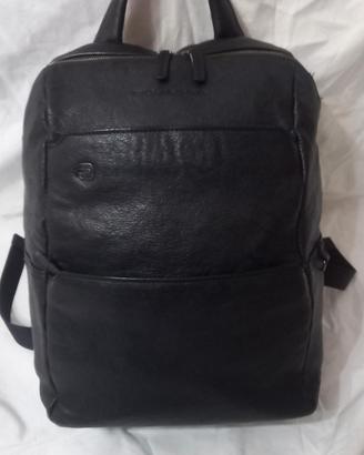 zaino piquadro nero in pelle 