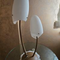 lampada più 4 luci da muro abbinate