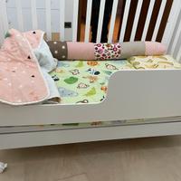 Lettino Cuoricini con cancelletto e materasso