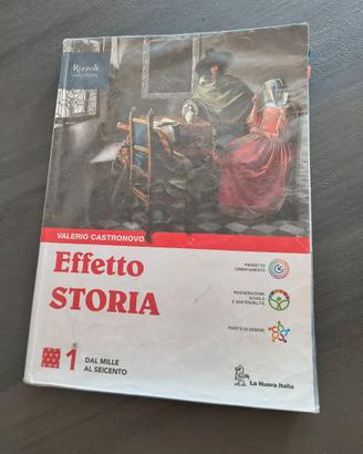 Libro effetto storia 1 dal 1000 al 600 isbn 97 888