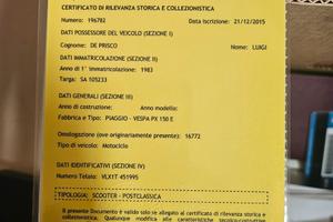 Piaggio Vespa 150 PX - 1983
