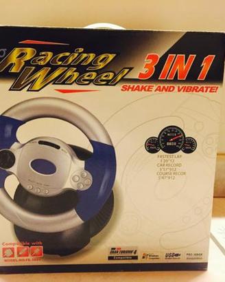 Volante da corsa videogiochi per pc, Xbox,ps2