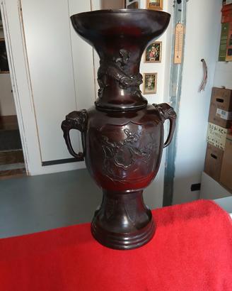 Vaso portombrelli porta bastoni bronzo vintage