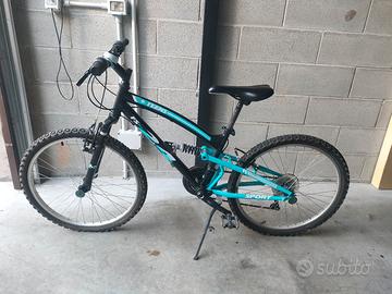 MTB biammortizzata per ragazzo, misura 24"