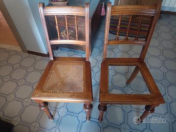 2 sedia antiche viennesi Art Nouveau