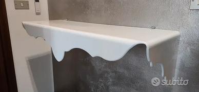 Consolle BENVENUTA Iplex bianca in plexiglass PMMA