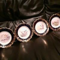Vintage, 4 Piccoli piattini in porcellana LIMOGES