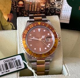 Rolex Gmt acciaio oro tigre ref 16713 full set