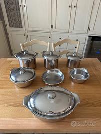 Batteria pentole acciaio inox 18/10