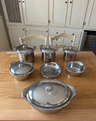 Batteria pentole acciaio inox 18/10