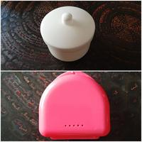 2 contenitori scatole per apparecchio e bite