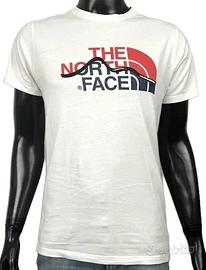 T-shirt The North Face Mountain Line bianca tg M