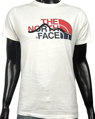 T-shirt The North Face Mountain Line bianca tg M