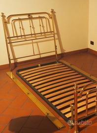 Letto in ottone a bagno di oro zecchino