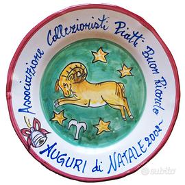 Piatto del buon ricordo Auguri di Natale 2002