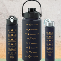 Set di 3 borracce sportive 2000ml+700ml+300ml