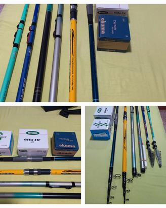 canne da pesca e mulinelli 