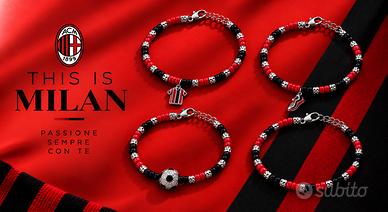 Bracciale Ac Milan con perle gioielleria