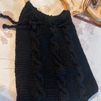 Borsa fatta  ai ferri con trecce