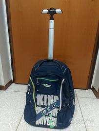 Zaino Trolley Seven – Blu Scuro con Grafica
