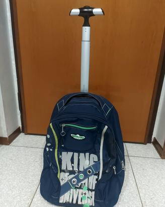 Zaino Trolley Seven – Blu Scuro con Grafica