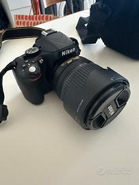 Nikon D5100 obiettivo 18-105mm