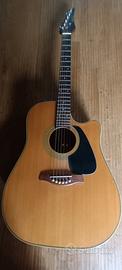 Chitarra acustica amplificata Morris