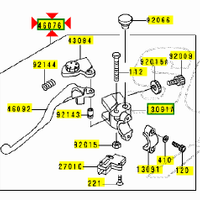 -Leva frizione Kawasaki 460761165