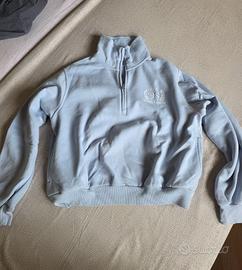 Felpa Hollister azzurra taglia S