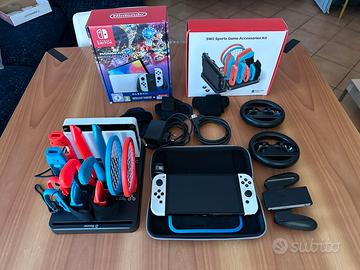 SWITCH OLED SUPER BUNDLE + ASSICURAZIONE GAMESTOP