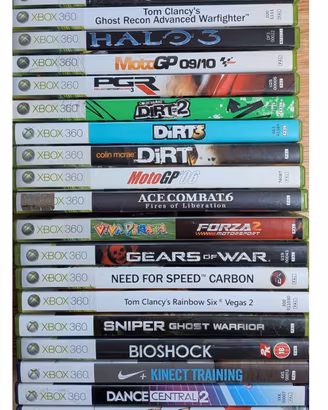 24 giochi per xbox 360 e Kinect 
