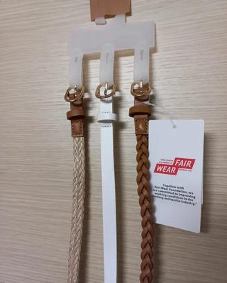 3 cinture da donna larghe 1 cm lunghe 1 m