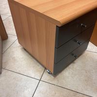 Cassettiera 3 cassetti con ruote