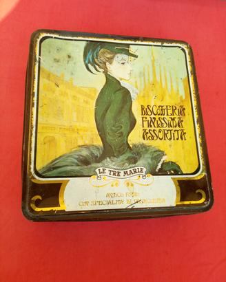 scatola latta Le tre Marie vintage