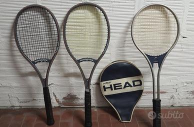 Racchette da tennis vintage Rossignol e Head