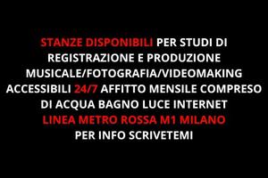 Stanza per studio Musicale fotografico videomaking