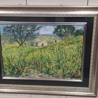 serigrafia Michele Cascella:Ginestre di primavera