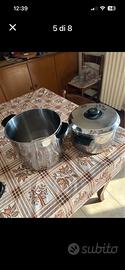 2 tegami inox pesante e doppio fondo