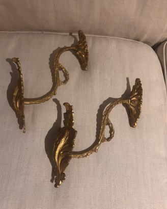 Embrasse Porta tende di Bronzo fine 800