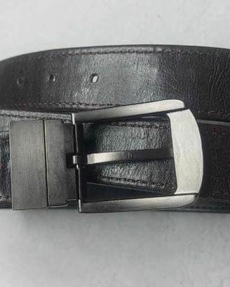 Cintura in pelle uomo elegante con fibbia reversib