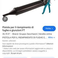 Pistola per riempimento fughe e giunzioni