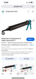 Pistola per riempimento fughe e giunzioni