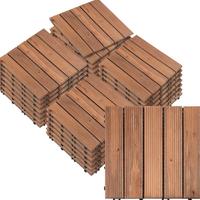 Piastrelle pavimento da giardino in legno 27 pezzi
