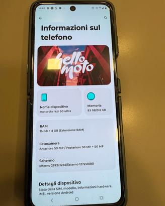 Motorola razr 60 ultra praticamente nuovo