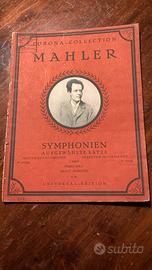 Spartito Gusrav Mahler sinfonie riduzione piano
