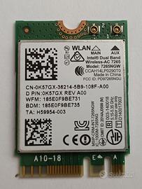 Intel Dual Band Wireless-AC 7265 PCIe Mini Card M2