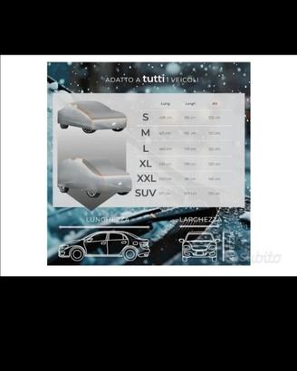 copri auto antigrandine 