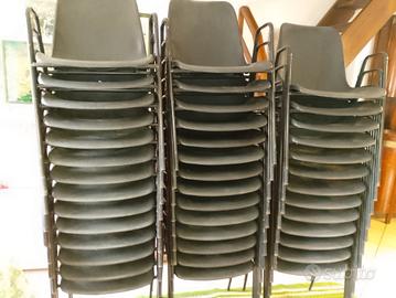 Sedia Sala d'Attesa e Conferenze con Braccioli