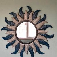 Specchio in legno tesori d'oriente