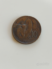 Rr 10 centesimi ape 1928 V. E. III